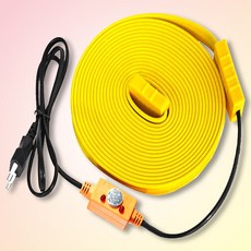 우주전열 동파방지기 노란열선 센서형 20M, 1개