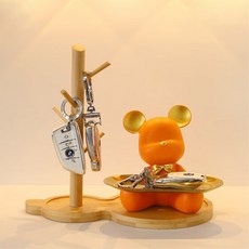 플랜와이 시팅 곰돌이 트레이 인테리어 수납함 차키보관함 T20, 4. 오렌지(orange)