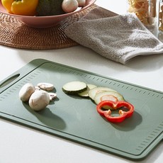 Living 플래티넘 무독성 실리콘도마 BPA free, 올리브그린, 1개