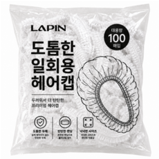 라핀 도톰한 다용도 비닐 헤어캡, 100개, 투명