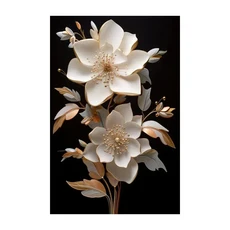 벽 예술 인쇄 빈티지 꽃 북유럽 캔버스 포스터 그림 거실 장식 유화 유명한 작품, 01 A781_11 50x70cm  no frame