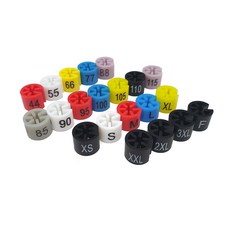 옷걸이 사이즈링, 100개, F (검정)