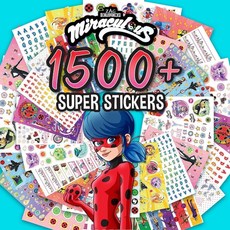해외 Miraculous 1500+ 슈퍼 스티커 Horizon Group USA 미국매장정품+ 1709947, 미라큘러스
