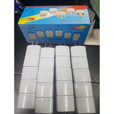 萬國轉美規電源轉接頭, 白色, 1個, 20mm