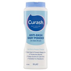 Curash 큐래쉬 베이비케어 안티-래쉬 베이비 파우더, 100g, 4개