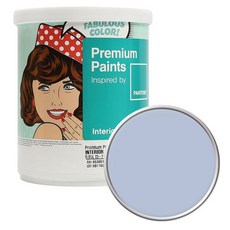 노루페인트 팬톤 내부용 실내벽면 무광 페인트, 133920HalogenBlue, 1L, 1개