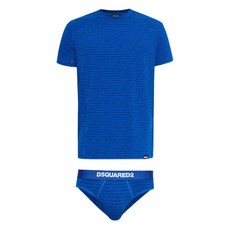 디스퀘어드2 로고 티셔츠 앤 복서 브리프 세트