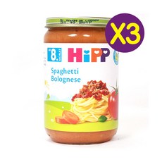 힙 이유식 스파게티 볼로네제 220g (생후 8개월~) X3개, 3개