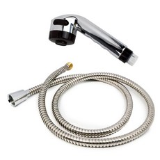 퐁퐁군 스텐 싱크대 수전호스 씽크대 헤드 메탈줄 호수 세트 씽크대수전호스교체용, 1세트