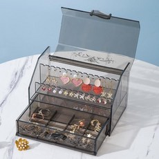 싹팔아 아크릴 악세사리 정리함 데스크 립스틱 수납함 악세사리함 악세서리보관함 쥬얼리함 주얼리보관함