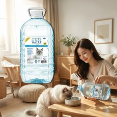 판타지월드 캣워터 고양이 전용 천연수 음수 요로건강 미네랄저감 4L 1개