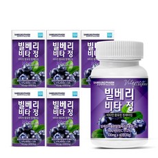 삼성제약 빌베리 비타정, 60정, 5개