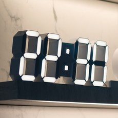 플라이토 위성 GPS 인테리어 LED 벽시계 38cm, 크림