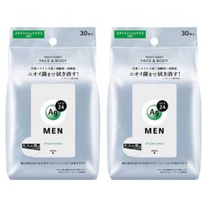에이지데오24 맨즈 시트 페이스 & 바디 스타일리시 시트러스 향 30매입, 2개