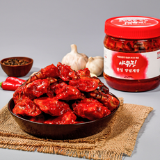 야무진꽃게 국내산 백령도 연평도 먹기편한 맛있는 한입 양념게장, 1개, 1kg