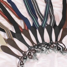 더블레더 서스펜더 남성멜빵 스타일링 캐주얼맬빵 남녀공용 멜빵 흘러내림방지 집게 정장 여성 남성 dew+192Qx