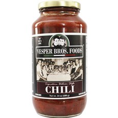 Vesper Brothers Foods 이탈리안 스타일 베지터블 칠리, 1개, 680g