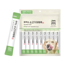 바우와우 무마진 짜먹는 보양간식 35P 강아지츄르 삼계탕죽/황태연어죽/소고기야채죽, 소고기야채죽35P, 490g, 1개