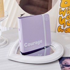 아이돌 포토카드 보관함 영화 포토카드 보관함 인스탁스 미니 포토앨, 제2면 보라색 카드첩[내지 20장 포함], 1매