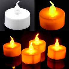 소형LED 파티장식 오렌지 티라이트초 LED간접조명+셀러팩토리Shop, 본상품선택