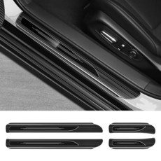 Bercicci 혼다 어코드 2018-2025 2026 하이브리드 (HEV 포함) 액세서리 11세대 스테인리스 스틸 도어 자동차 페달 킥 보호 (블랙 브러시)