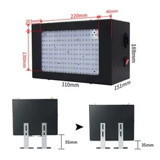 고출력 자외선 UV 경화 램프 395nm 405nm 365nm 수지 경화 잉크 인쇄 스크린 인쇄기 3D Pprinter, 04 3500W, 02 미국, 01 365nm (365 뉴턴 미터)