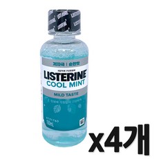 리스테린 쿨민트 구강청결제, 100ml, 4개