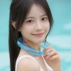 와일드윙 아이스 넥쿨링 밴드 넥쿨러 넥밴드 1+1., 블루+화이트