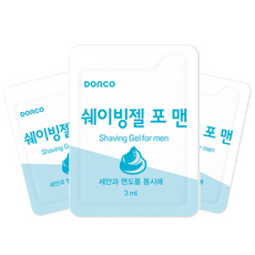 도루코 일회용 쉐이빙젤 포맨 면도크림 면도젤, 1개, 3ml