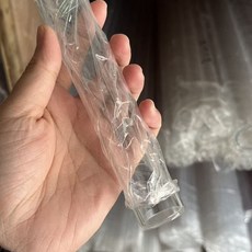 亞克力透明球杆加長封底水晶玫瑰加長把配件，撞球杆加長器，撞球配件，加長桿，客製化撞球配件, 1個, 15釐米長