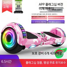 전동 스쿠터 균형 자전거 스마트 전동차 평행형 승용완구 전동 스쿠터, 1개, 6.5인치 플래그십 앱 미니 핑크 36V