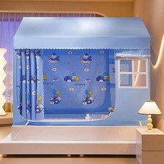 만화 쿠로코의 모기장 실내 침실 낙상 방지 학생 침대 텐트 빛 차단 신모델, H. 잘 자요 자기야.