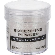 레인저 EPJ00-709 엠보싱 파우더 .60온스 홀로그램 1.75 x 1.5, Yellow Tinsel