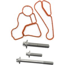 AMCC 알루미늄 오일 필터 하우징 캡 BMW N20 N52 N54 N55 F10 F25 128i 328i 328xi 330i 530i 740i X1 4 5 교체:, 3 Bolts + Gasket 2