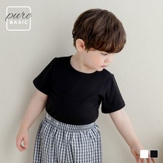 해피프린스 SIZE 6Y 퓨어 베이직 반팔 티셔츠