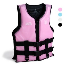SUB22 구명조끼 베스트 부력보조복 나일론 옥스포드, 핑크 핑크