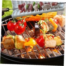 야외 조리 고기 채소 해산물 구이 스테인레스 막대 꽂이 받침대 거치 정리 보관, 1개, 1-꼬치끼우기틀