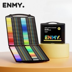 ENMY 아크릴 마커 미술용 마커펜 붓펜, 48개, 03