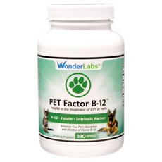 WonderLabs PET Factor B-12 貓/狗專用 維他命B12 葉酸 膠囊 180粒, 1個