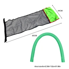 플로트 풀 의자 라운저 안락 메쉬 팽창식 링 해먹 매트리스 수영장 액세서리, 01 China Mainland, 05 Set green