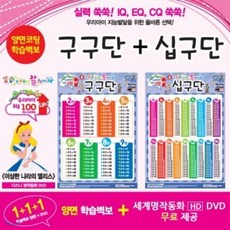 [DVD] 누가누가 잘하나 양면학습벽보 - 구구단