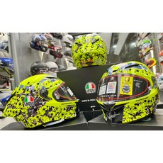 Riderment 實體店 現貨出清 AGV PISTA GP RR MISANO 2 2021 羅西粉絲帽 碳纖維, 1個, M, 黃色