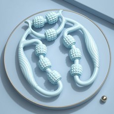 하피디코 전신 마사지 롤러 다리 부종완화 셀프마사지 9롤, 1개, 블루