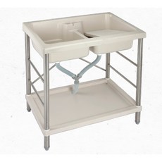 台灣製造 ABS塑鋼雙槽式洗衣槽 洗手台 流理台 81x59x85, 詳見包裝, 詳見包裝, 烤漆骨架