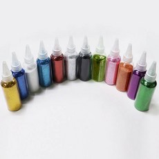 ABC문구 펄가루 색깔가루 60ml 대용량 반짝이가루, 보라, 1개