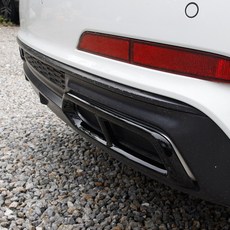 아우디 A6 C8 머플러팁 커버 19년이후 호환 용품, A6 C8 머플러팁 커버 (블랙), 1세트