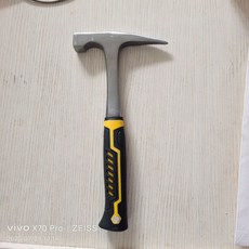 台灣發貨 大量批髮鈑金錘地質錘勘探錘多功能尖頭扁口泥工埰礦錘地質戶外錘, 1個, 尖頭地質錘小號