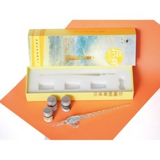 辰輝 MORNING 手工玻璃蘸水筆禮盒 附金粉墨水 水晶沾水筆套組, 詳見包裝