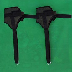 캔버스 발목 스트레치 견인기 당기기 스트래칭, 더블 앵클 스트랩