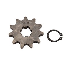 420 프론트 엔진 스프로킷 톱니 125CC 14 10 더트 교체 액세서리 19 15 18 피트 110CC 70CC 17 12 16 바이크 17MM 13, 11T